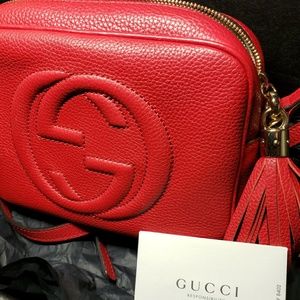 Gucci Disco soho leather 2017 Authentic 100%